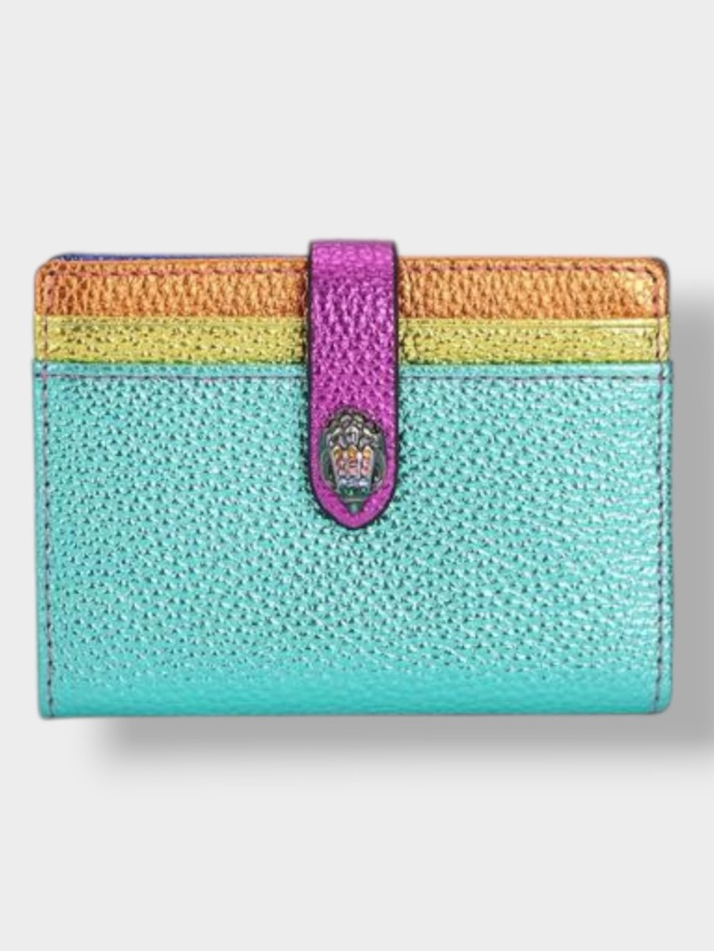 Kurt Geiger 🪢NIB Multi Colored Metallic Card Wallet
